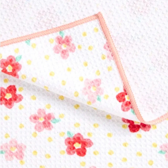 Microfiber Kitchen Towels, Flowers 8 Pack 18x28 - Picture 3 of 6